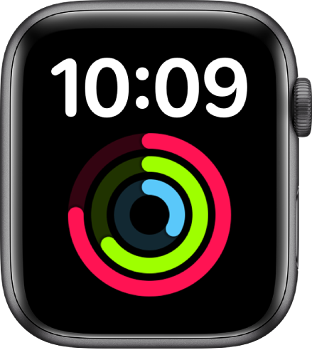 Zifferblatt „X-Large“ mit der Uhrzeit, die oben im digitalen Format angezeigt wird. Darunter befindet sich eine große Version der Komplikation „Aktivität“.