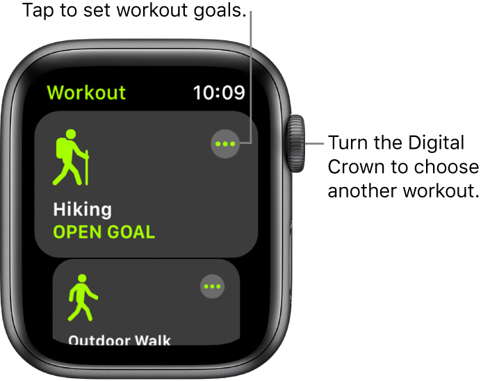 Set apple watch discount goals