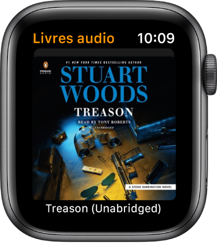 La couverture d’un livre audio.