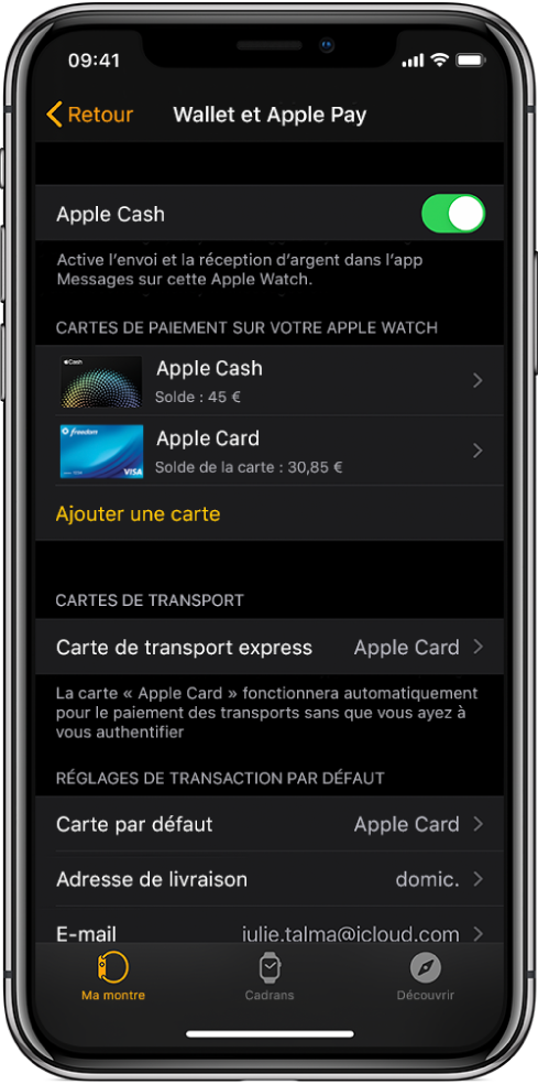 Configurer Apple Pay Sur L Apple Watch Assistance Apple