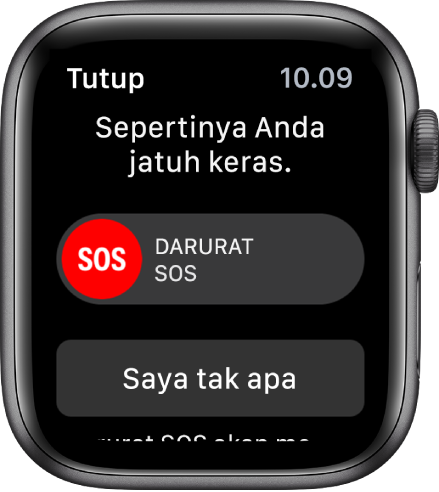 Layar deteksi jatuh.