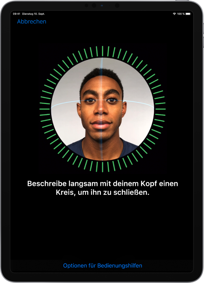 Einrichten Von Face Id Auf Dem Ipad Apple Support