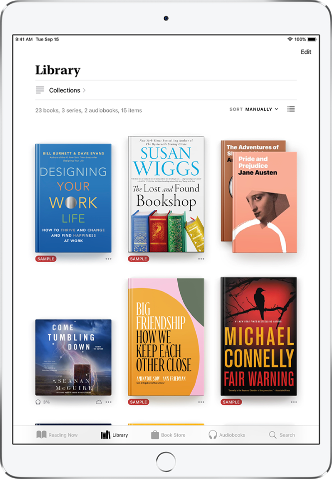 how to categorize books in ibooks