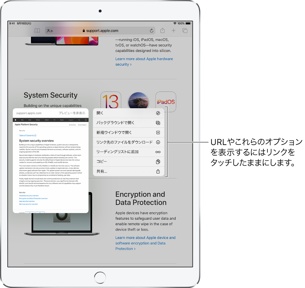 Ipadでsafariを使用してwebをブラウズする Apple サポート