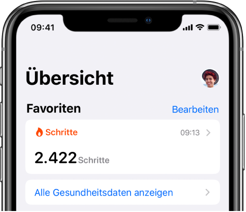 Teilen Von Gesundheits Und Fitnessdaten In Der App Health Auf Dem Iphone Apple Support