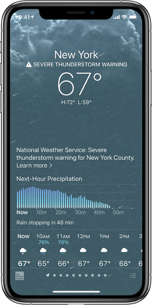 Check the weather on iPhone - Apple Support