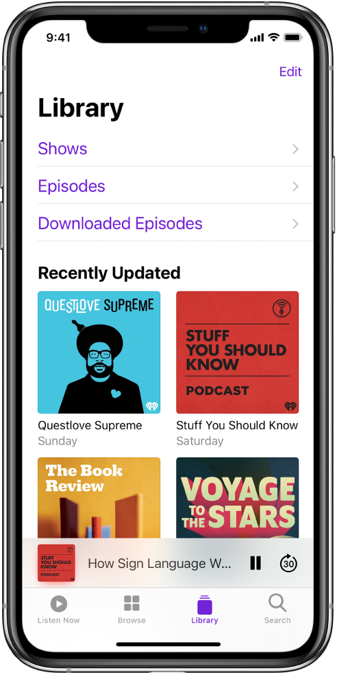 Manage Your Podcast Subscriptions And Library On Iphone Apple Support