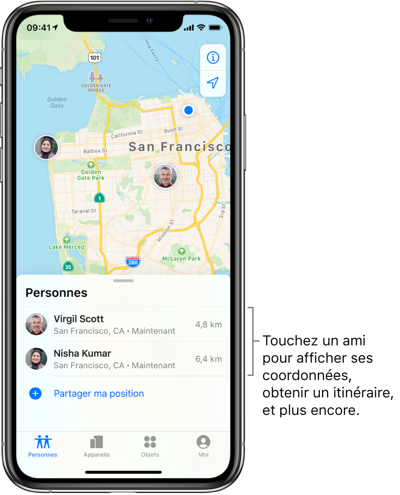 Localiser Un Ami Dans Localiser Sur L Iphone Assistance Apple