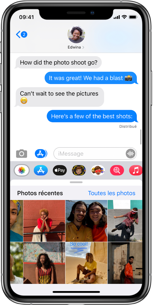 Envoyer Des Messages Audio Des Photos Et Des Videos Sur L Iphone Assistance Apple