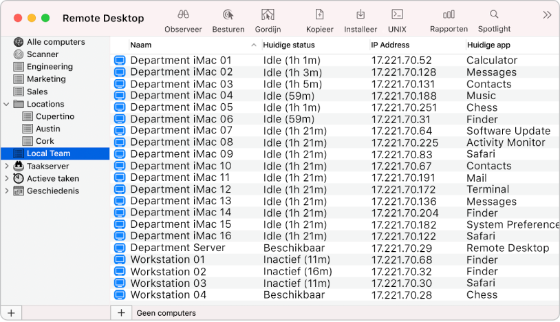 Door computerlijsten aan te maken kun je computers effectief beheren.