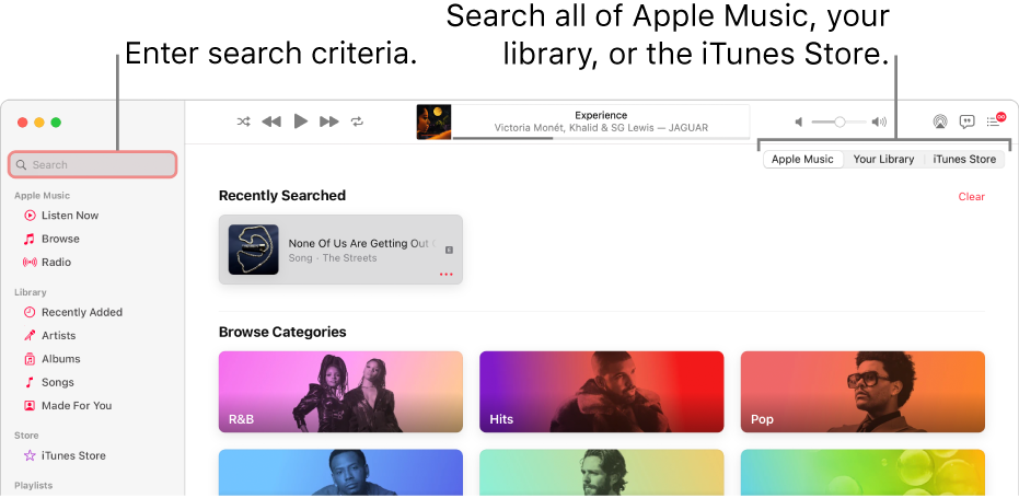 Search For Music In Music On Mac Apple 支持