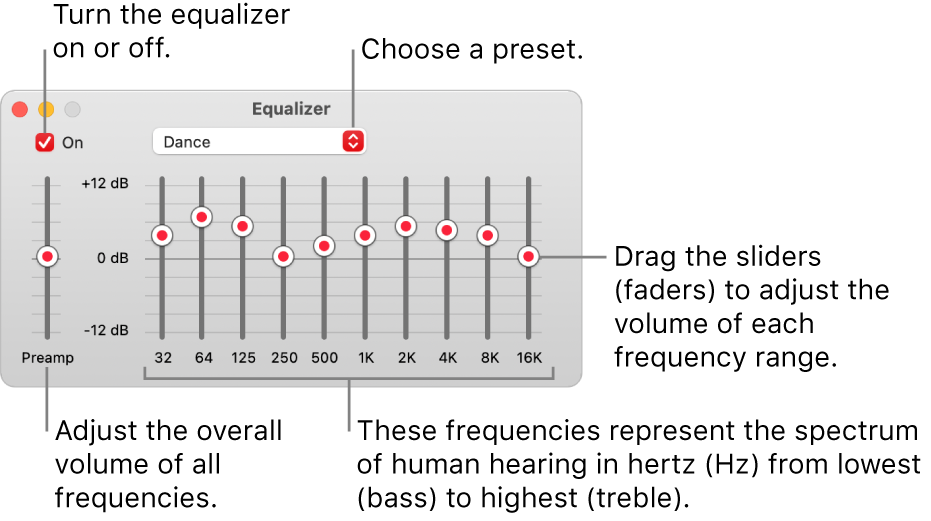 change the eq on my mac for youtube