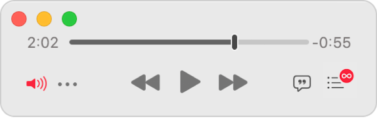 Manji MiniPlayer aplikacije Glazba prikazuje samo kontrole (a ne omot albuma).