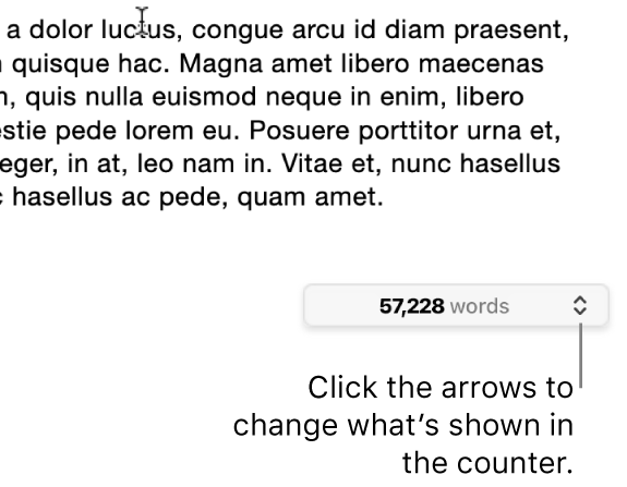 character count in word for mac