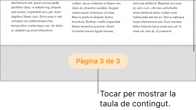 Un document obert amb el recompte de pàgina “3 de 3” a la part inferior central de la pàgina.