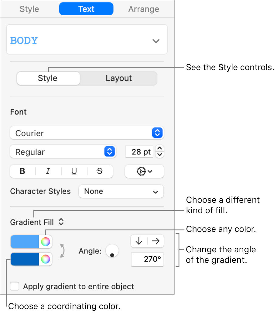 change your editing color for one note mac