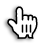 Kurzor se symbolem ukazující ruky