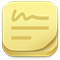 Symbol für die App „Notizzettel“