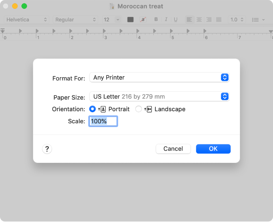 create custom paper size in word 2011 for mac