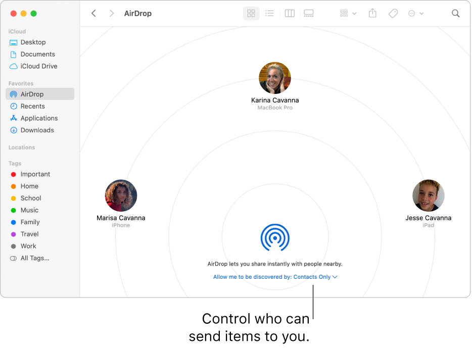 where do you find airdrop on mac