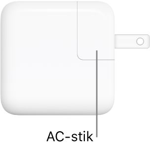 USB-C-strømforsyningen på 30 W.