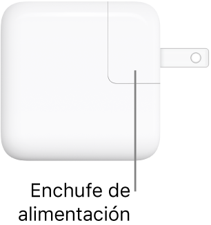 El adaptador de corriente USB-C de 30 W.