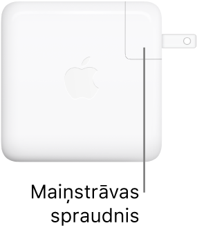 61 W vai 96 W USB-C strāvas adapteris.