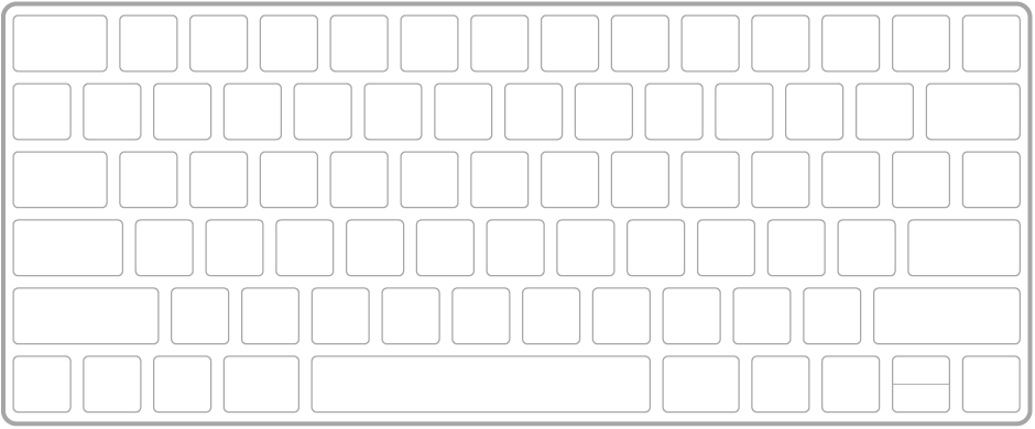 En illustrasjon av Magic Keyboard.