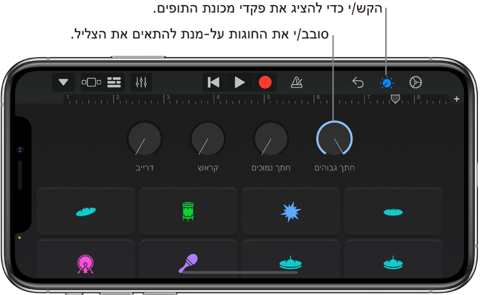 כלי השליטה של תופים אלקטרוניים