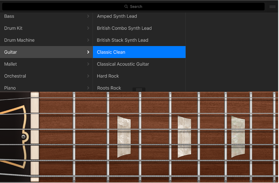 Figure. Guitar Touch Instrument with Library.