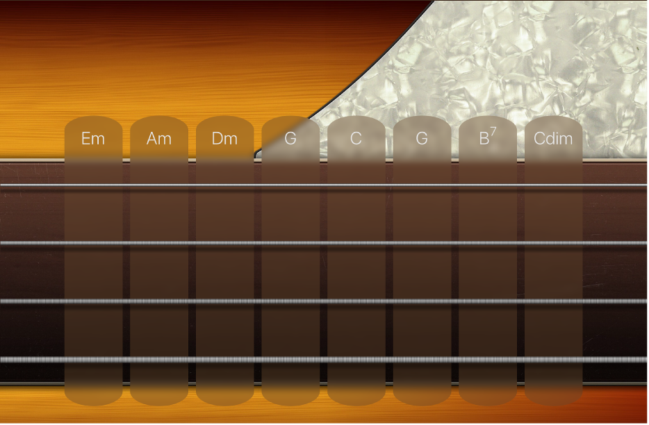 Abbildung. Darstellung „Akkord-Strips“ für Bass.