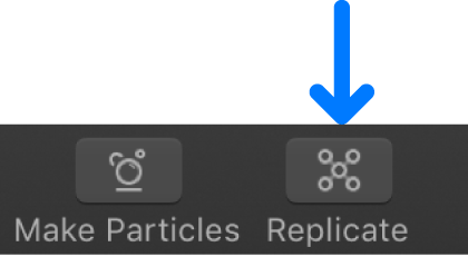 Replicate button in the toolbar