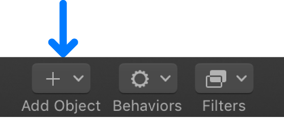 Botón “Añadir objeto” de la barra de herramientas