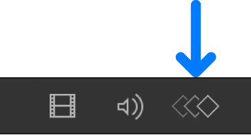Botón “Mostrar/ocultar editor de fotogramas clave” en la barra de herramientas de temporización