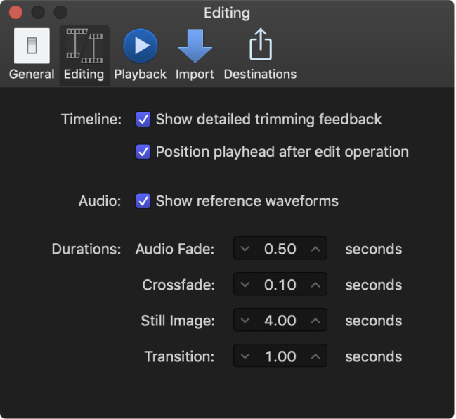 final cut pro 10.3.4 adjust timeline