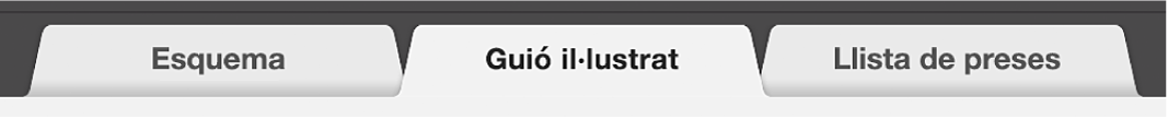 Pestanya “Guió il·lustrat” del tràiler