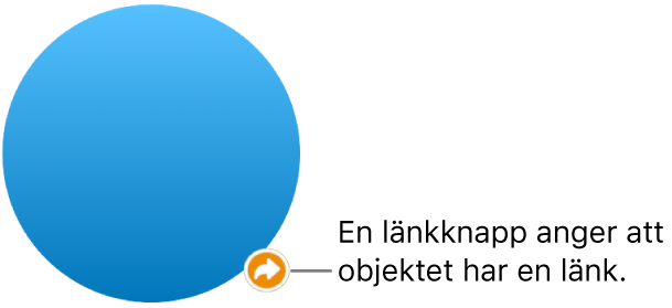 En länkknapp på en form.