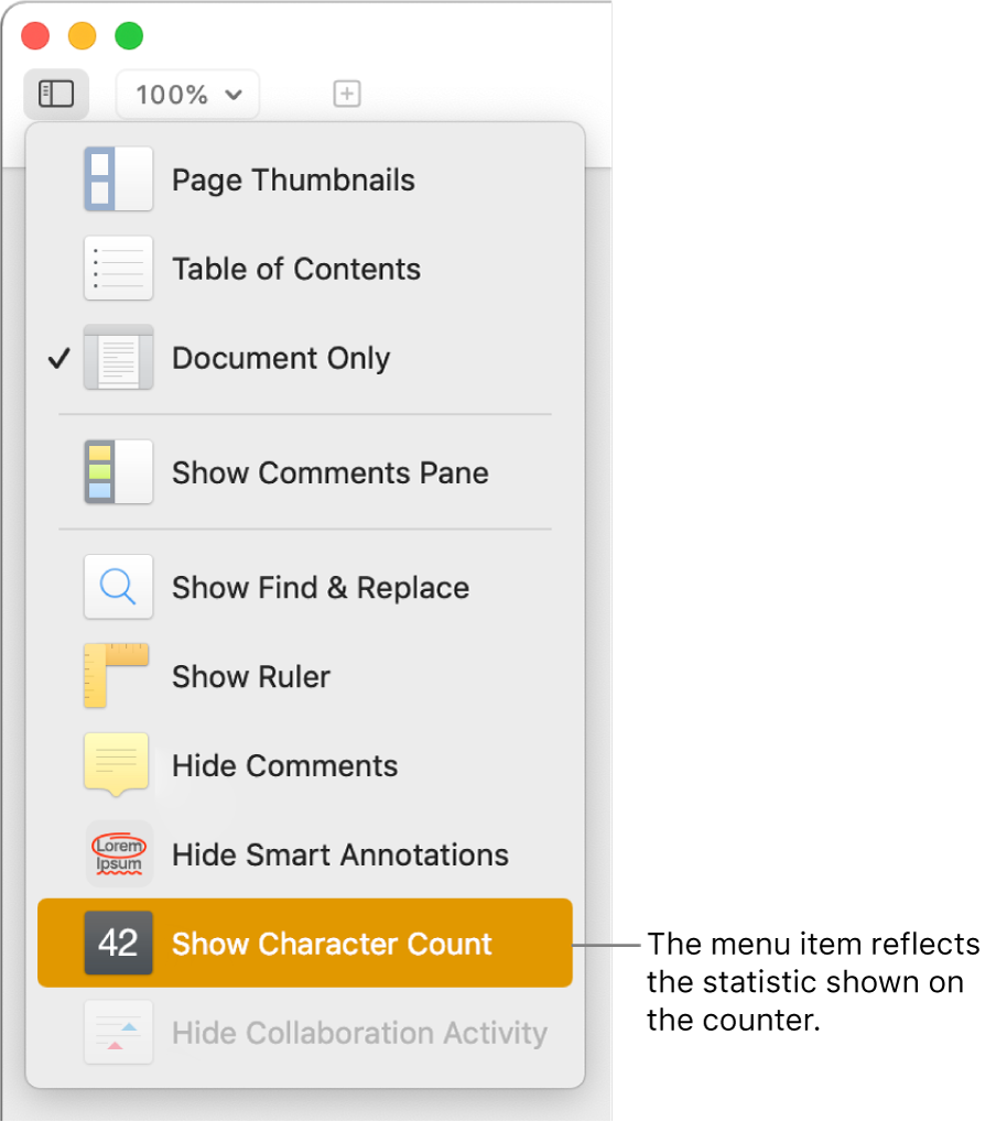 do word count powerpoint for mac