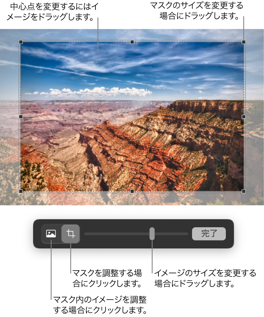 MacのPagesでイメージを編集する - Apple サポート (日本)