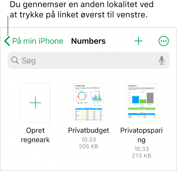 Regnearksadministrationen til iPhone.