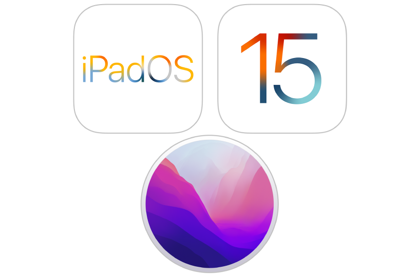 رموز تمثل أنظمة تشغيل iPhone و iPod touch و Mac و iPad.