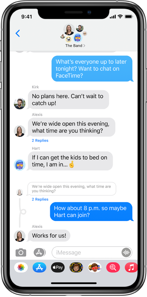Send A Message To A Group Or Business On Iphone Apple Support