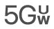 El icono de estado de 5G UW.