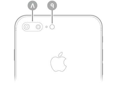 عرض للجزء الخلفي من الـ iPhone 8 Plus.