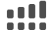 The signal strength status icon (four bars) for two cellular networks.