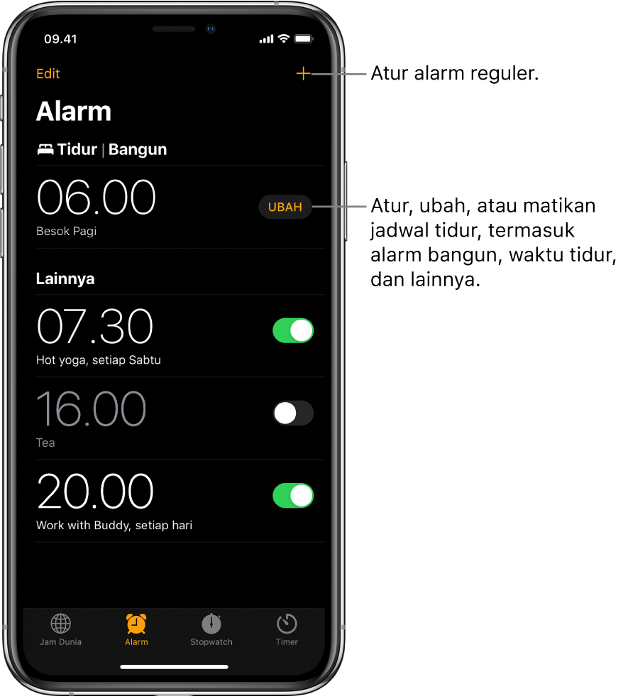 Cara Mengatur Alarm di iPhone - Apple Support