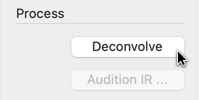 Figure. Deconvolve button.