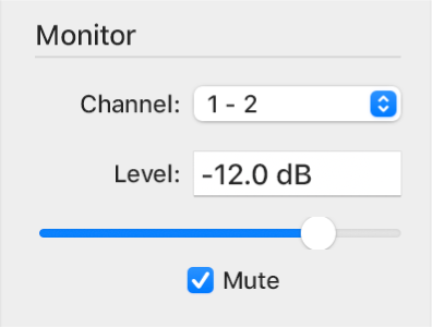 Figure. Paramètres de monitoring