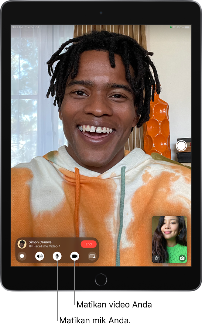 Melakukan Dan Menerima Panggilan Facetime Di Ipad Apple Support Id