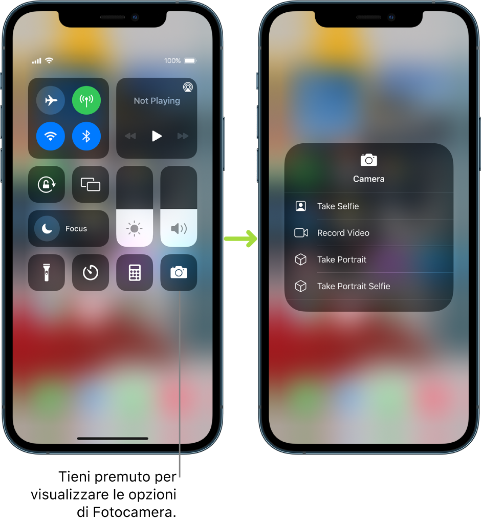 utilizzare e personalizzare centro di controllo su iphone supporto apple it